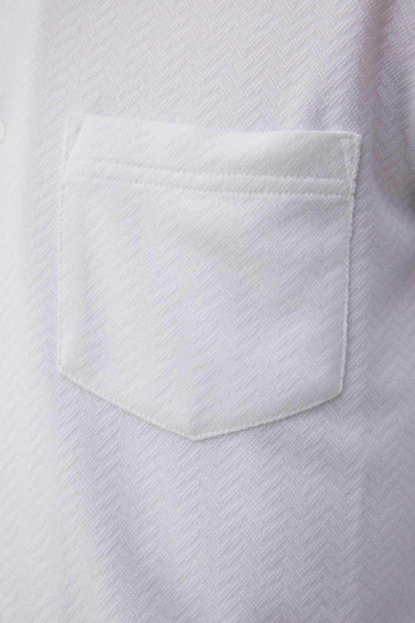 スリムストレッチタイトシャツ WHT L