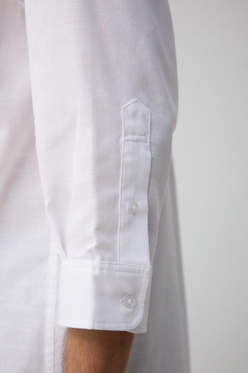 テックリネン7分袖シャツ WHT M