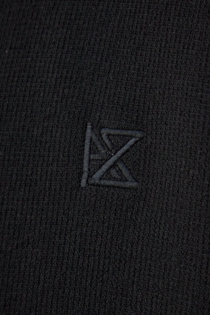 バックロゴジャガードカーディガン BLK M