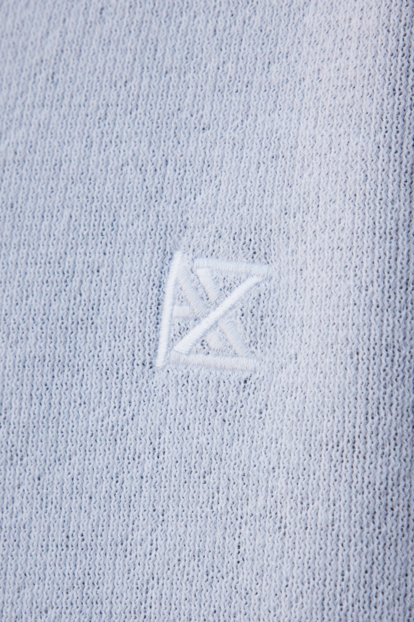 バックロゴジャガードカーディガン WHT L