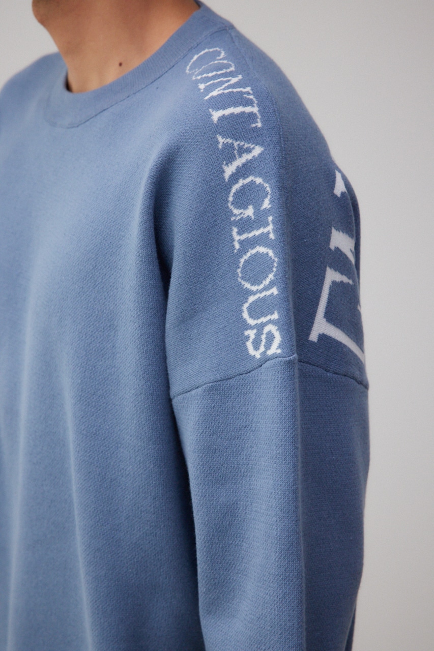 ENTHUSIAM オーバーサイズニット BLU FREE