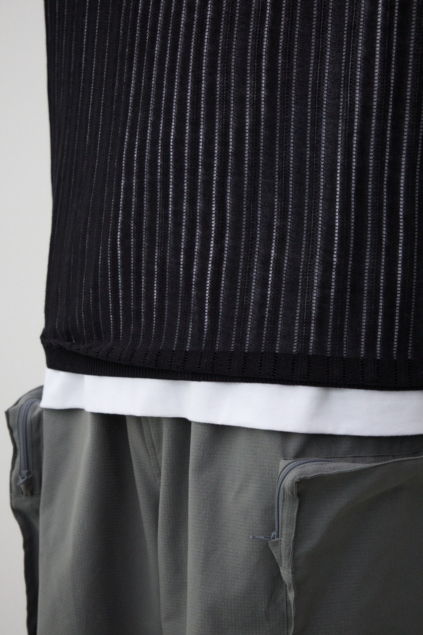 クロシェニットベスト BLK FREE