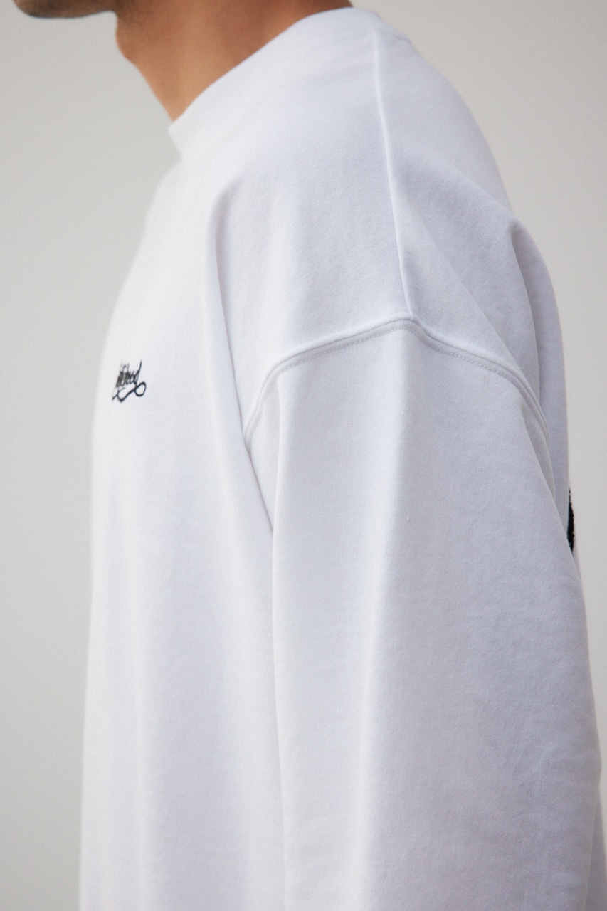 バックサガラ刺繍ロンT WHT FREE