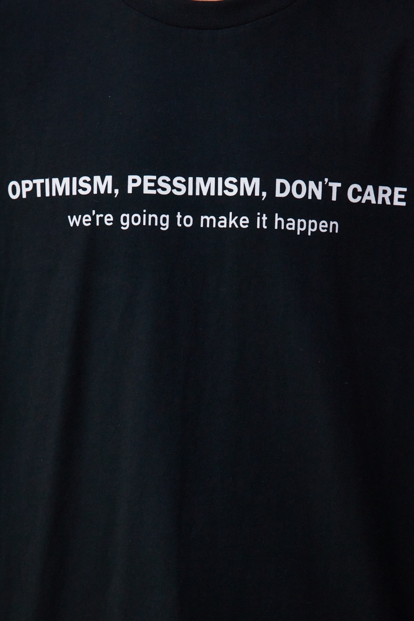 フロントロゴベーシックプリントTEE BLK L