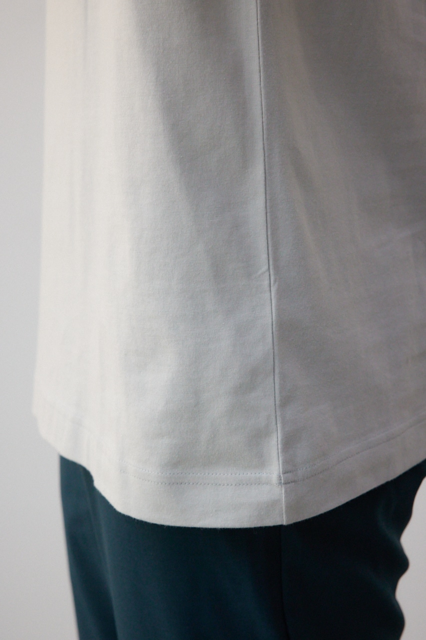 フロントロゴベーシックプリントTEE L/GRY M