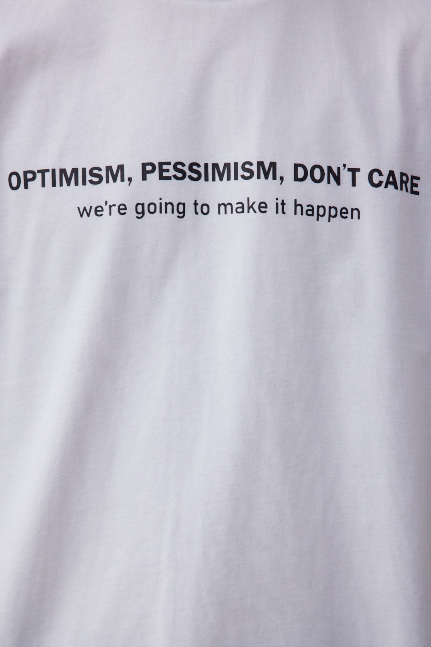 フロントロゴベーシックプリントTEE WHT L