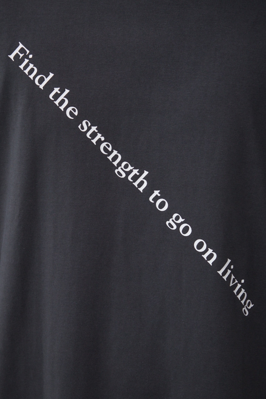 ツーフィンガーフォトTEE L/BLK FREE