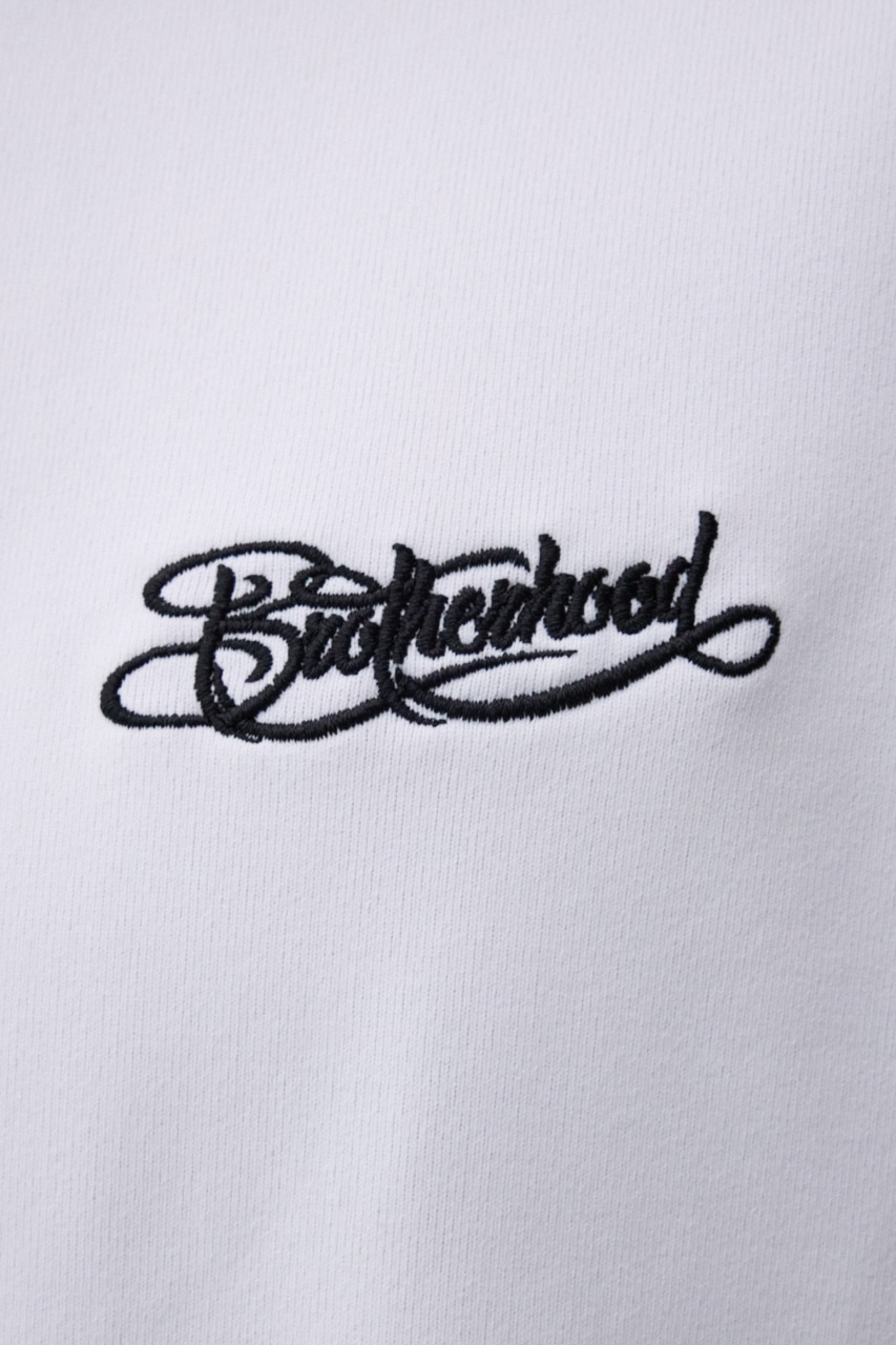 バックサガラ刺繍TEE WHT FREE