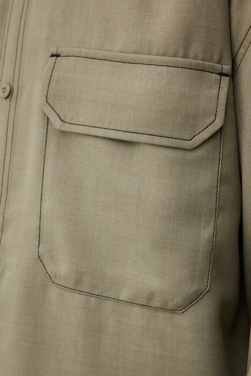 アウトステッチCPOシャツ KHA FREE