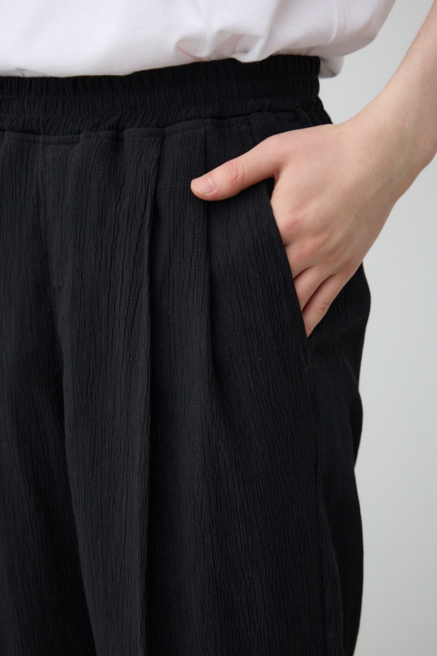 楊柳2タックスラックスパンツ BLK FREE