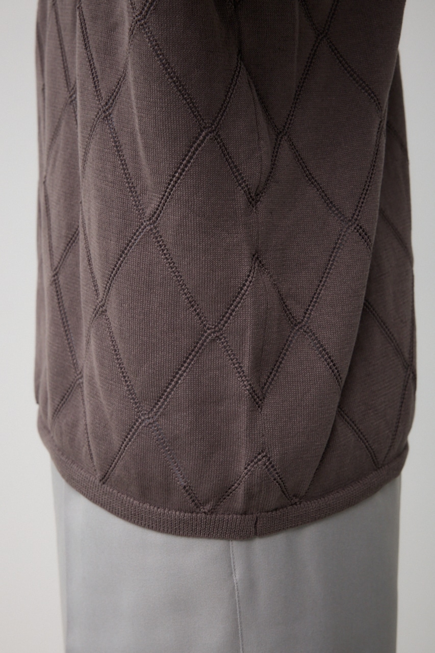 スカシアミレイヤードニット GRY M