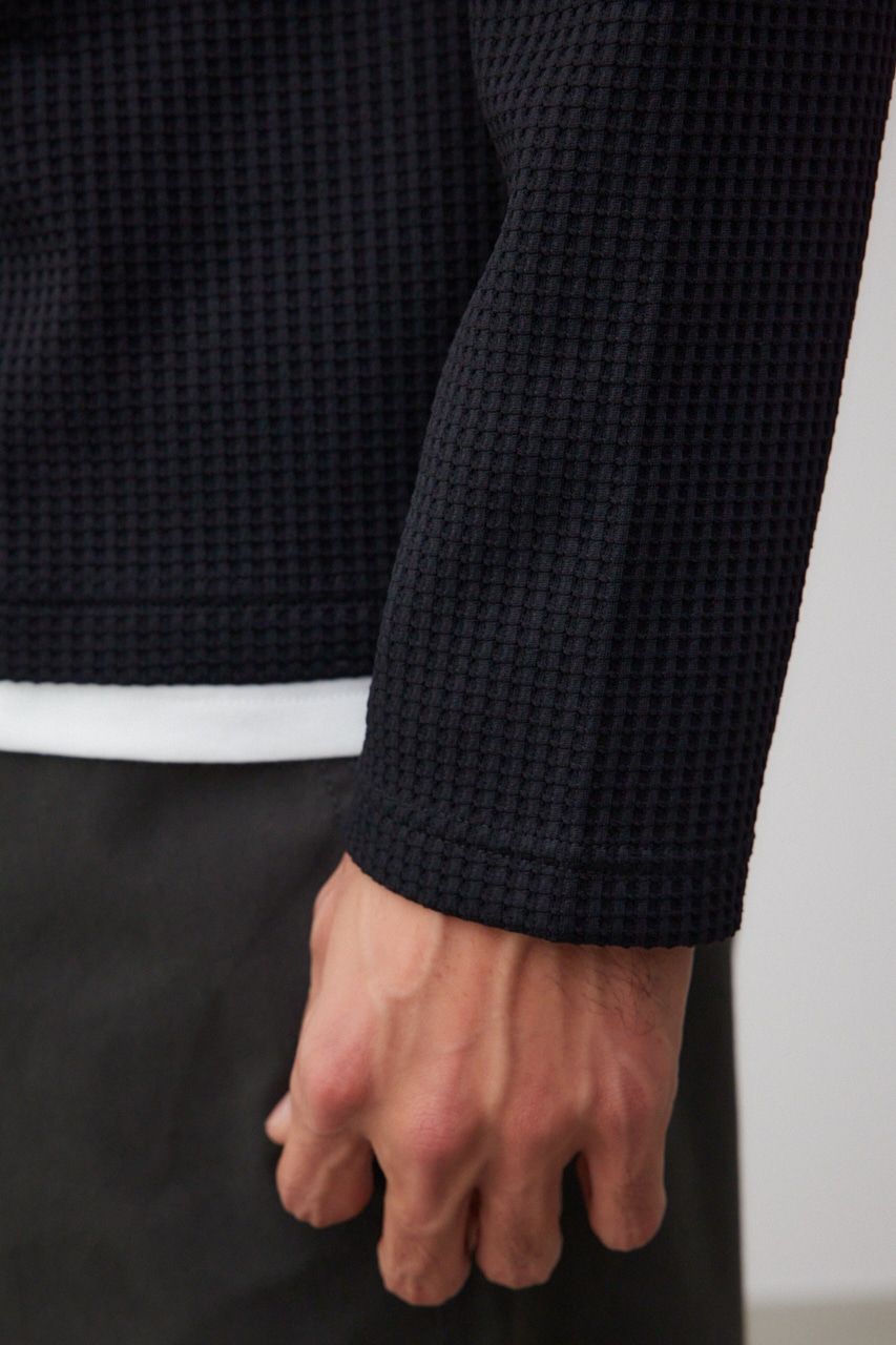 レイヤードロングT BLK FREE