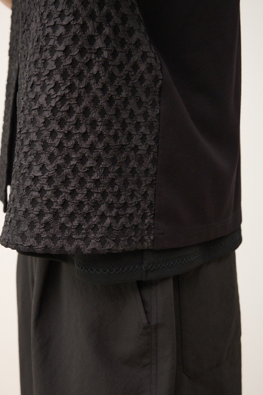 カットジャガードトッパージレ BLK FREE