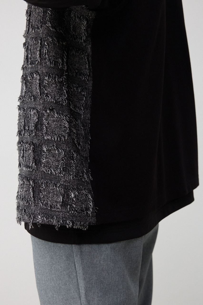 カットジャガードトッパージレ 柄GRY FREE