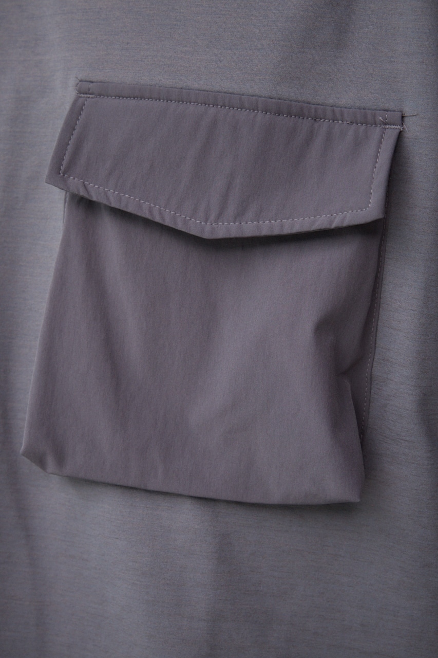 ストレッチスラブ天竺ビッグポケT GRY FREE