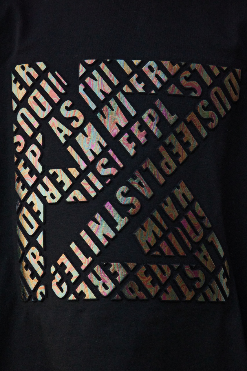 シルバーエンボスロンT BLK FREE