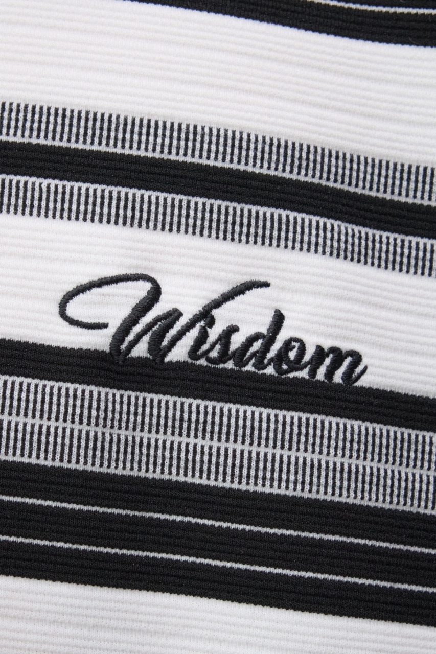 リップルジャガードボーダービッグTEE 柄WHT FREE