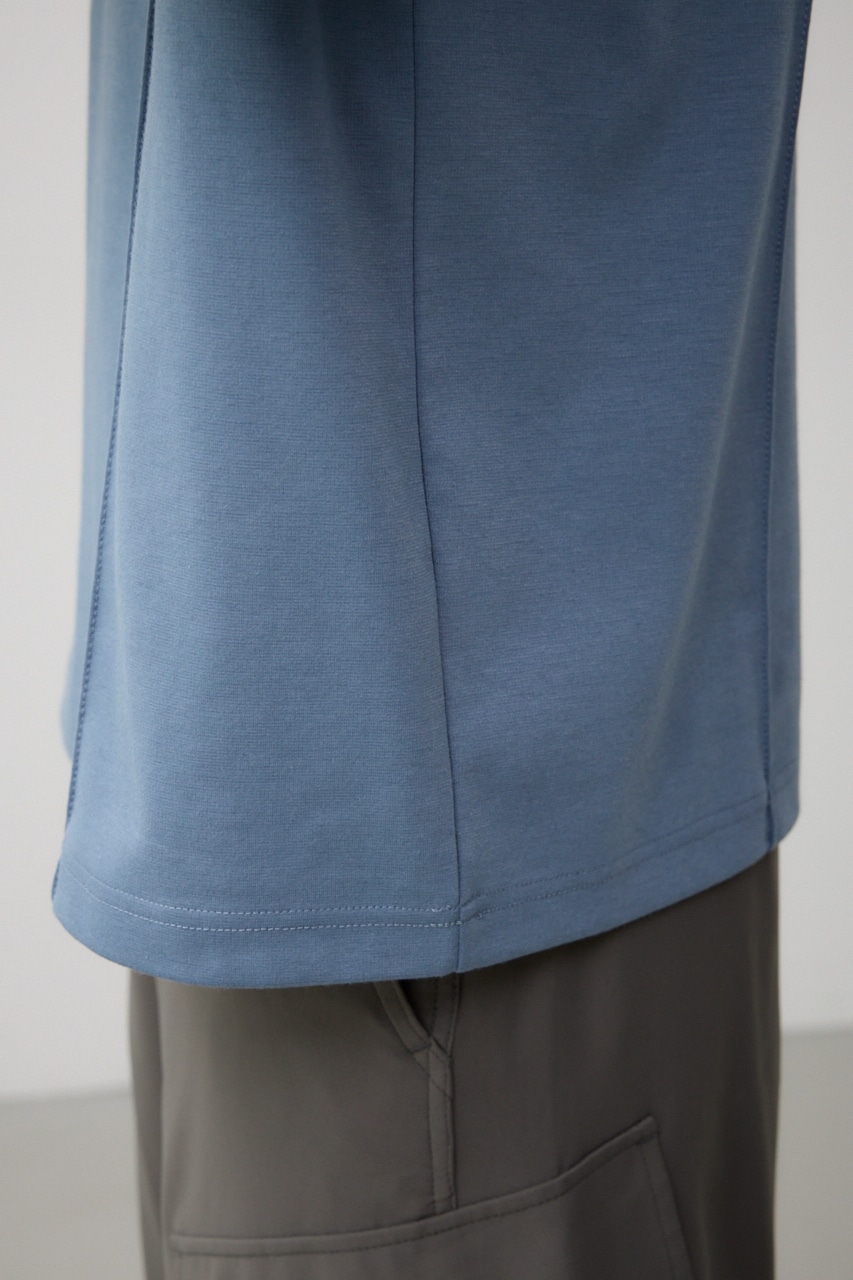 ピンタック1ポイント刺繍TEE L/BLU FREE