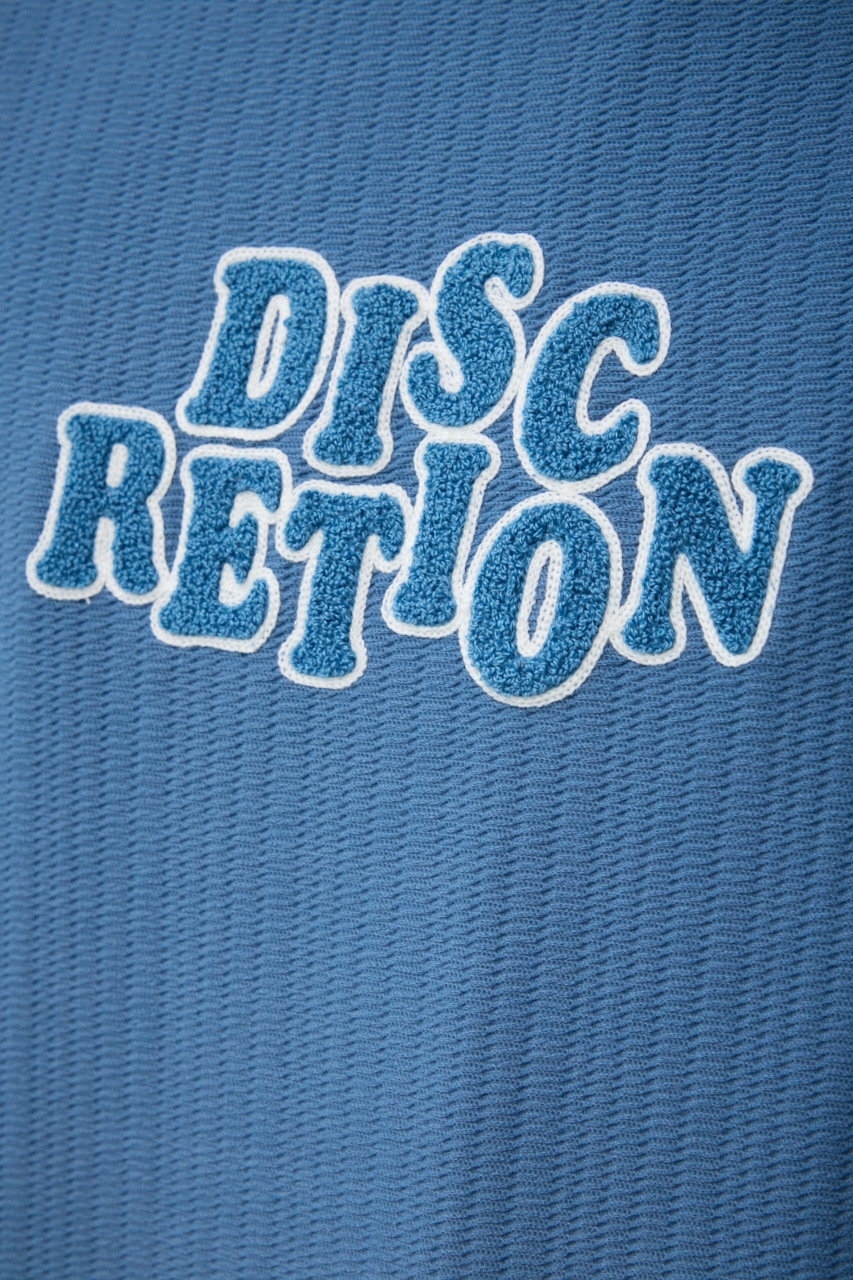 DISC RETION 相良刺繍TEE L/BLU FREE