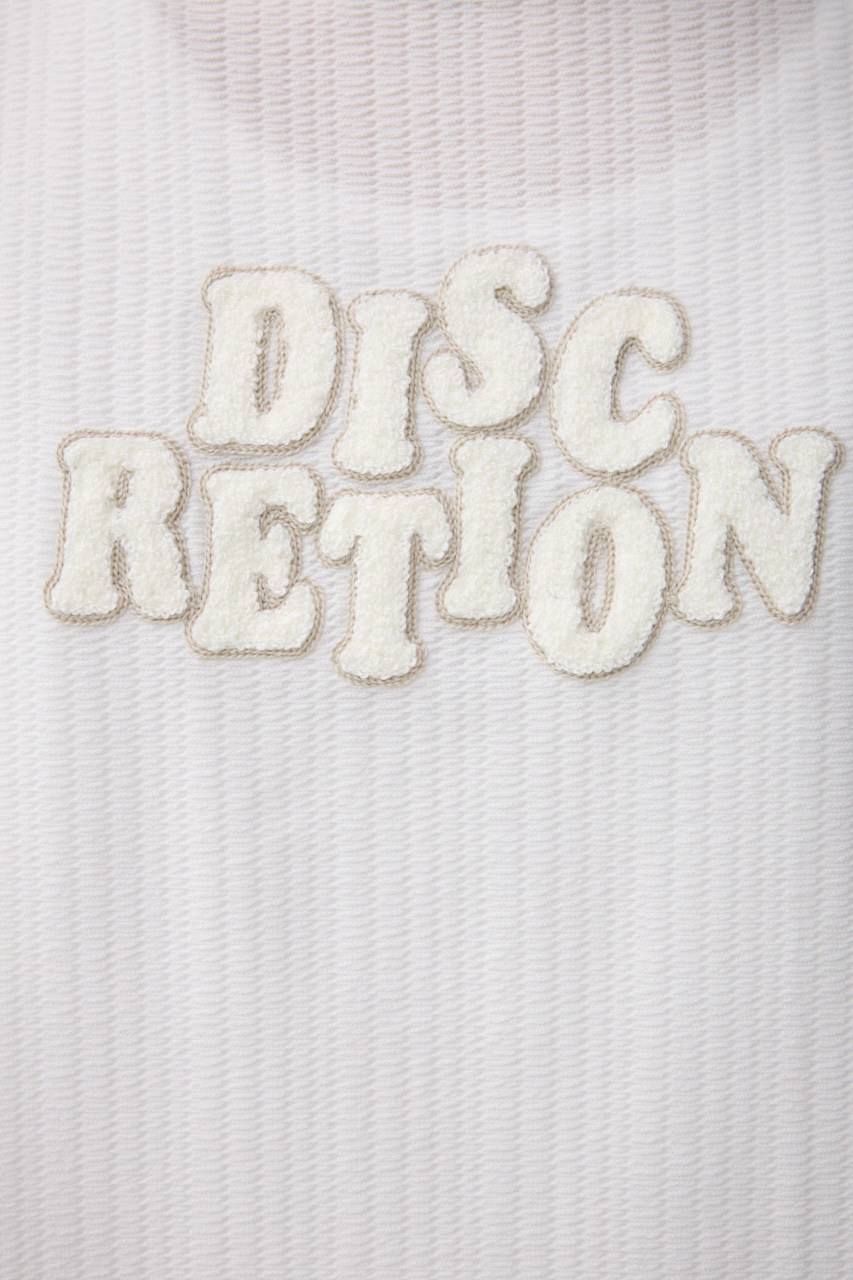 DISC RETION 相良刺繍TEE WHT FREE
