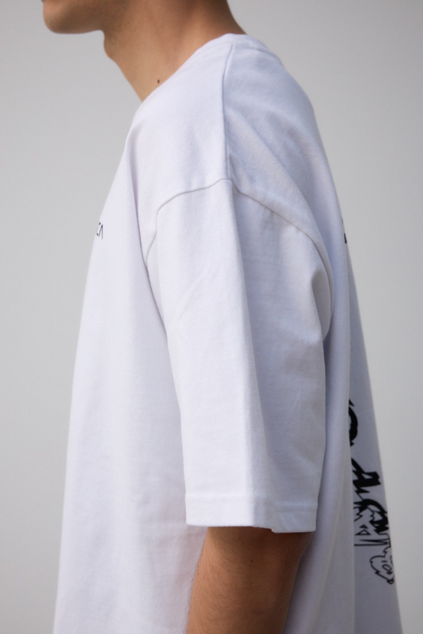 RVCA×AZUL サークルロゴTシャツ WHT FREE