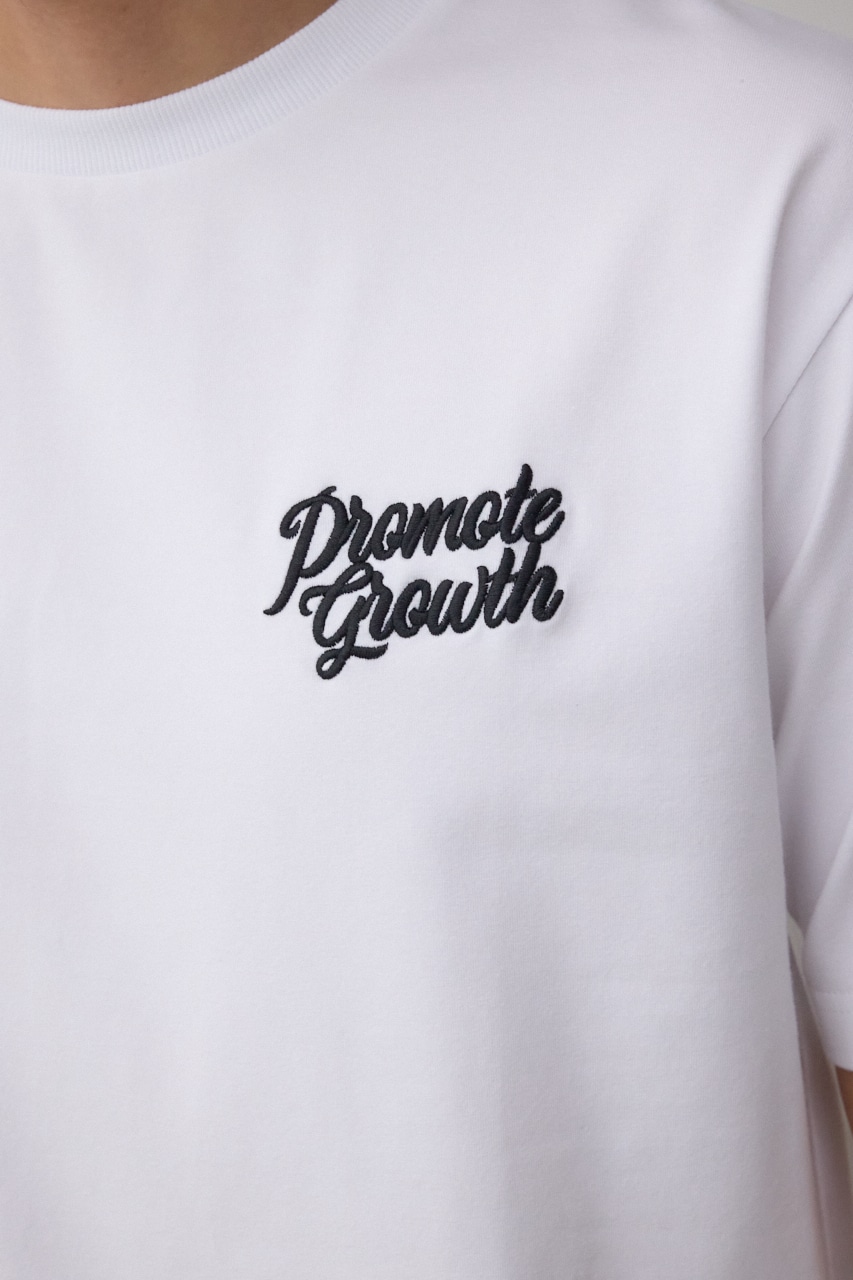 ハートゴールド発泡プリントTEE WHT L