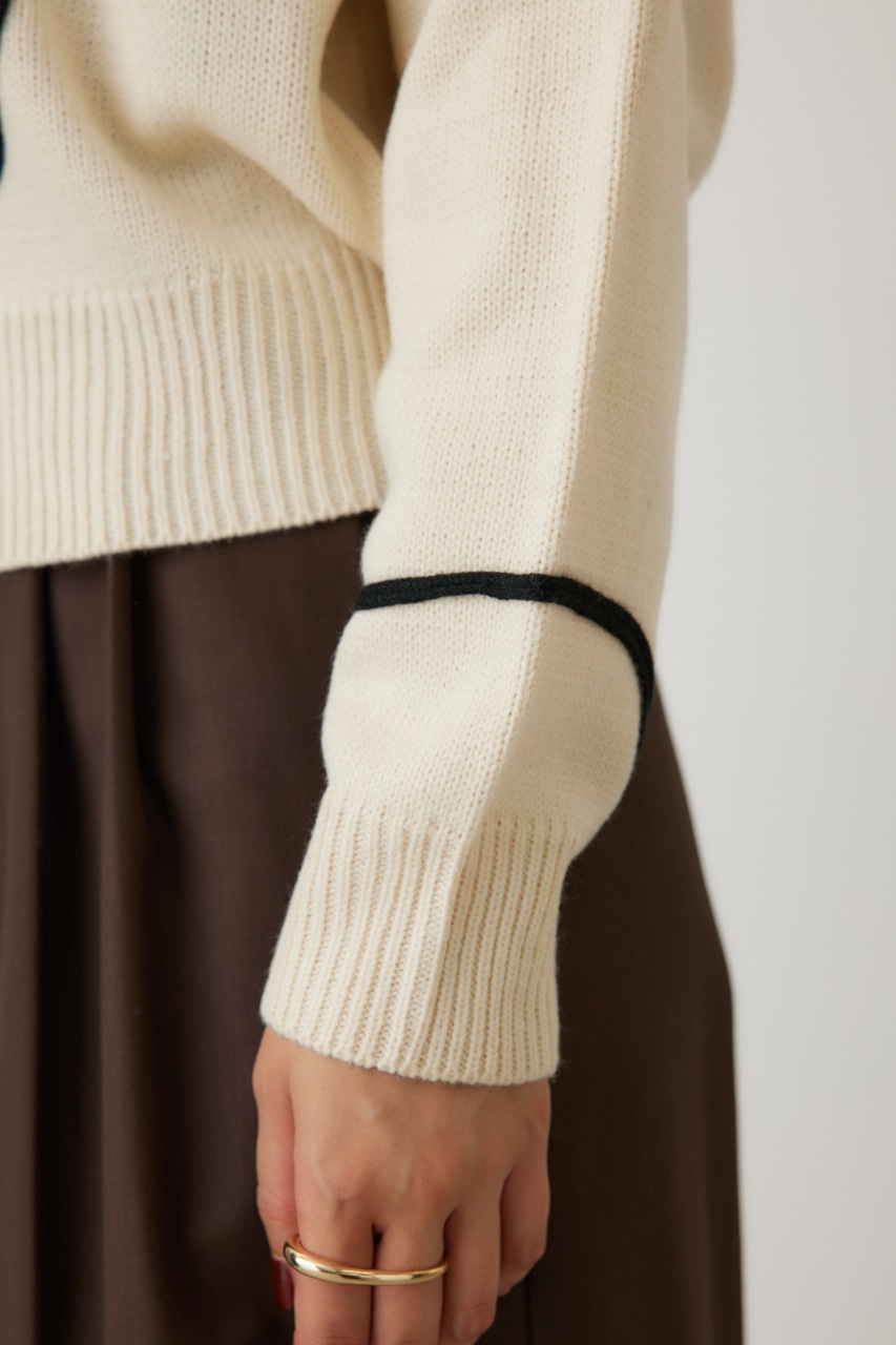 コードエンブロイダリーニット O/WHT FREE