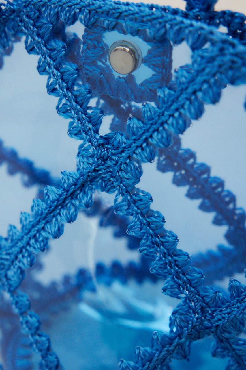 crie conforto | ビニルクロッシェバケツバッグ (すべて ) |SHEL