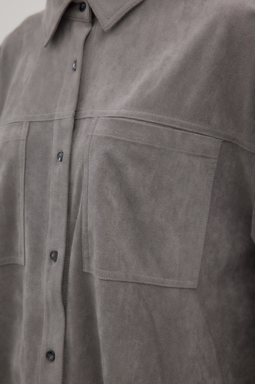 crie conforto | フェイクスエードシャツ (シャツ・ブラウス