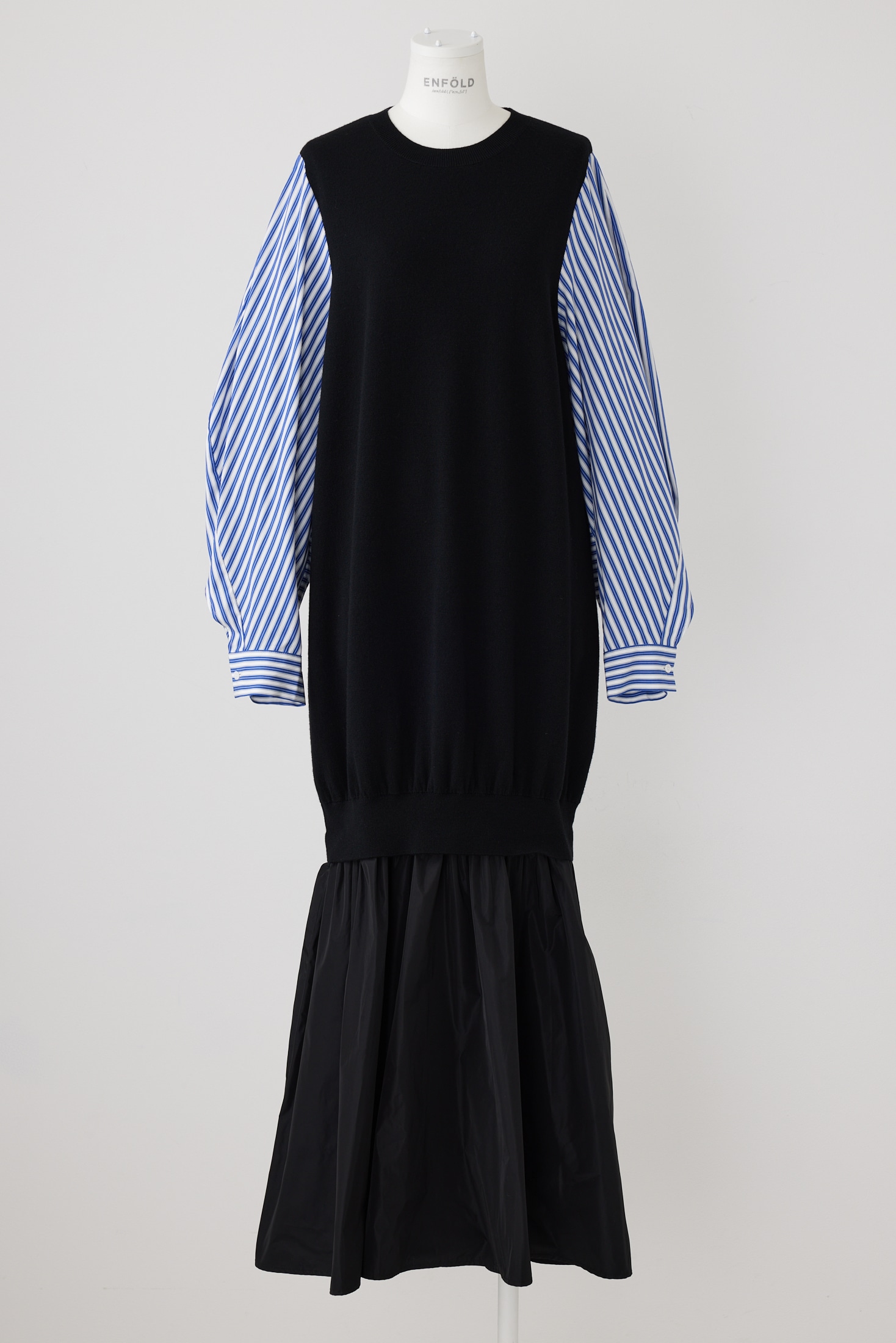 ENFOLD MINIMAL LAYERED DRESS BLK 38 【公式通販】