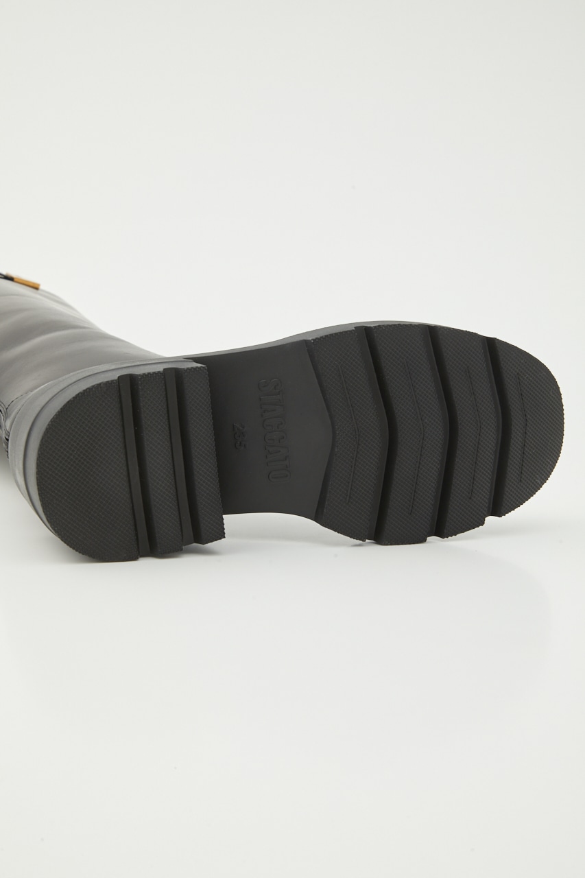 ジョッキークラスロングブーツ BLK 24.0cm