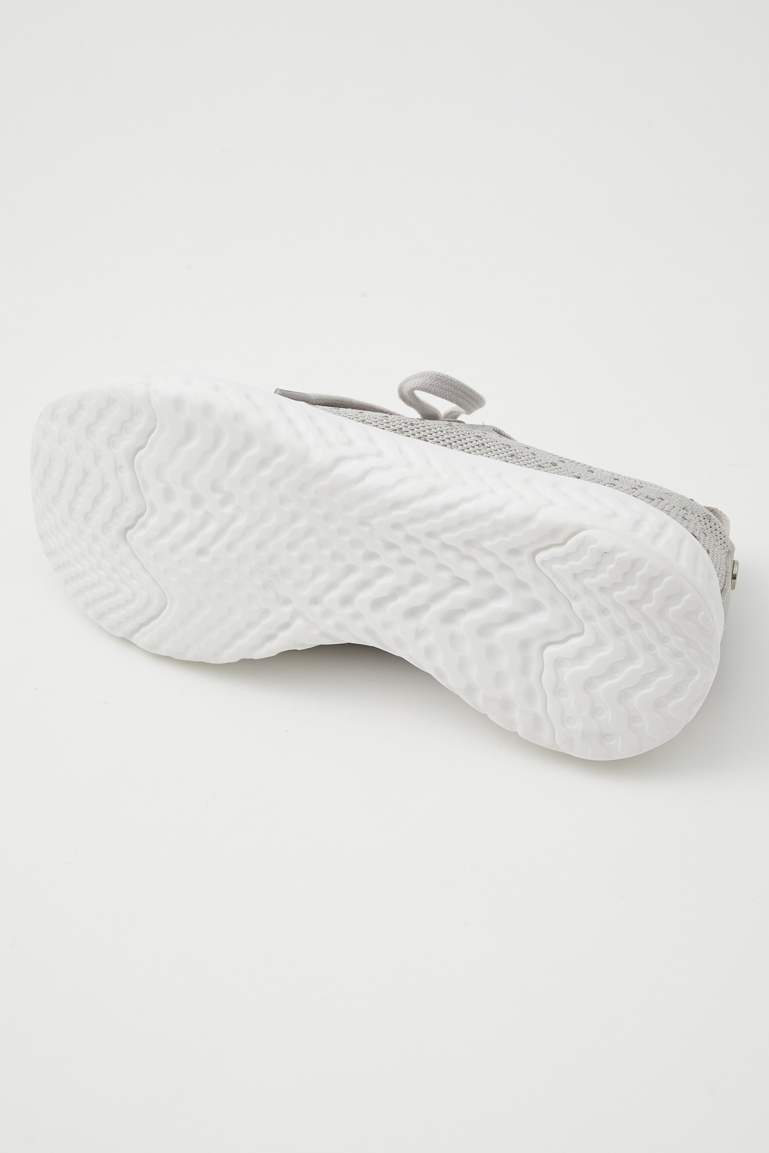 レースアップフラッフィースリッポン GRY 24.5cm