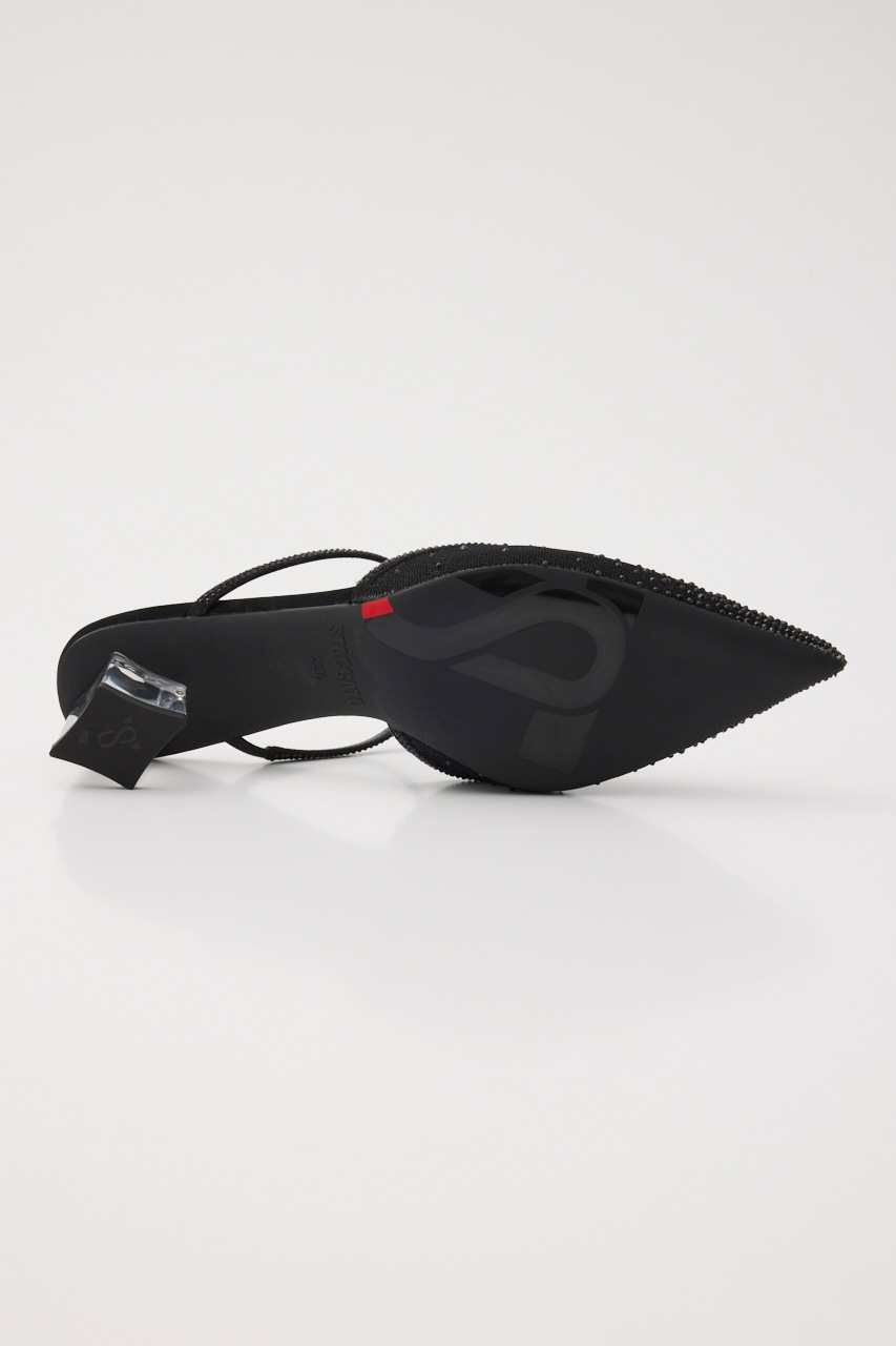 バブエラシースルーミュール BLK 24.5cm