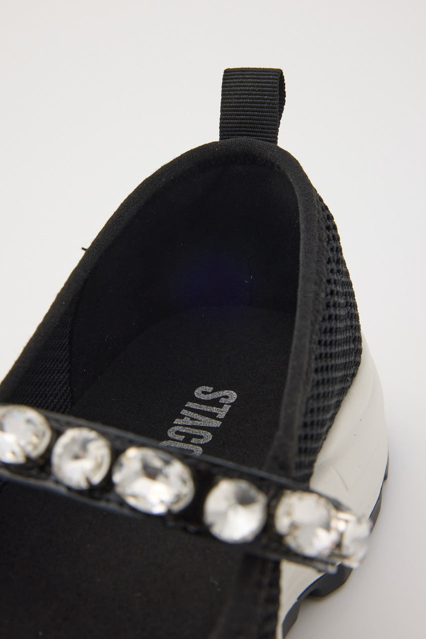 メリージェーンコンビスリッポン BLK 24.0cm