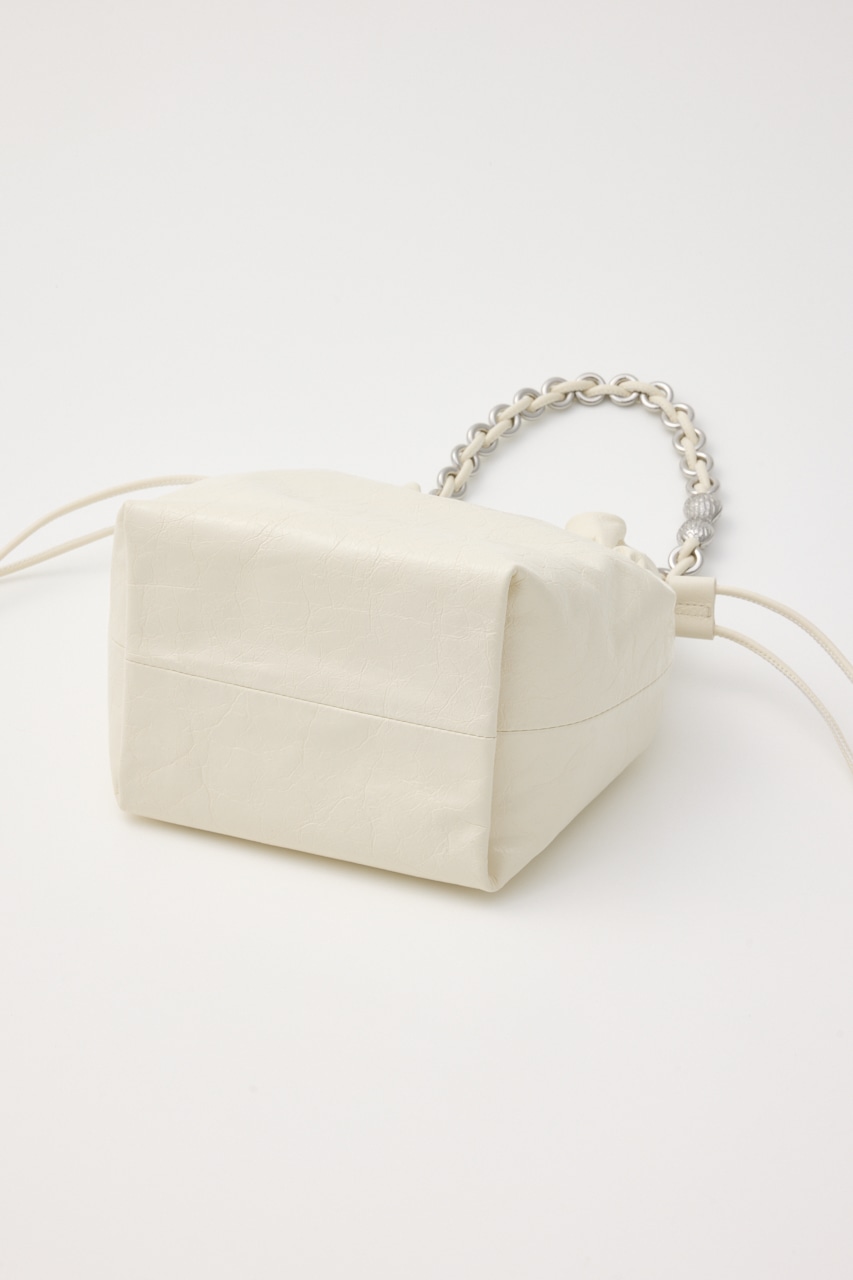 ミニマルバケットバッグ WHT FREE