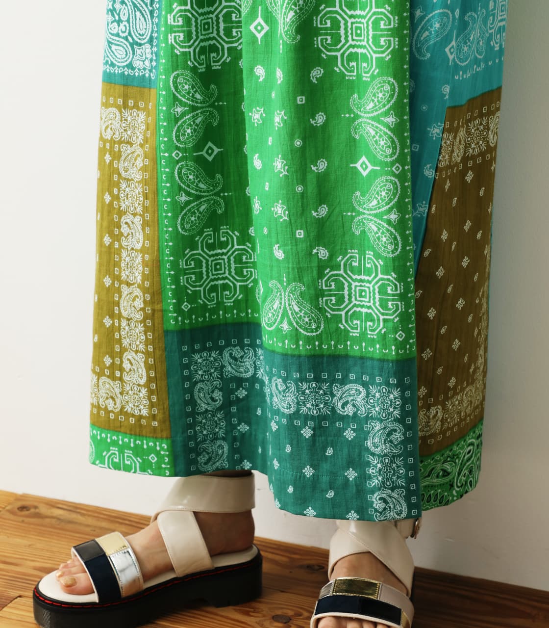 70s vintage パッチワーク ワンピース レディース 古着 70s 花