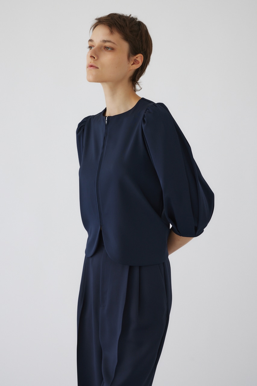 【LIMITED SALE】Volume sleeve short JK NVY FREE