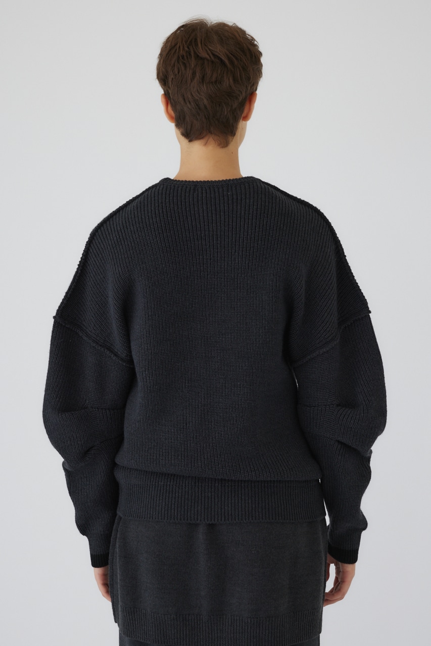 【LIMITED SALE】4type oversized knit tops C.GRY FREE