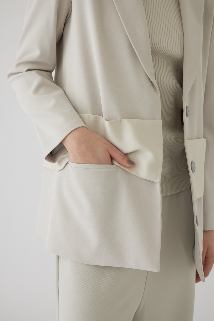 Fashionable tailored JK L/GRY FREE