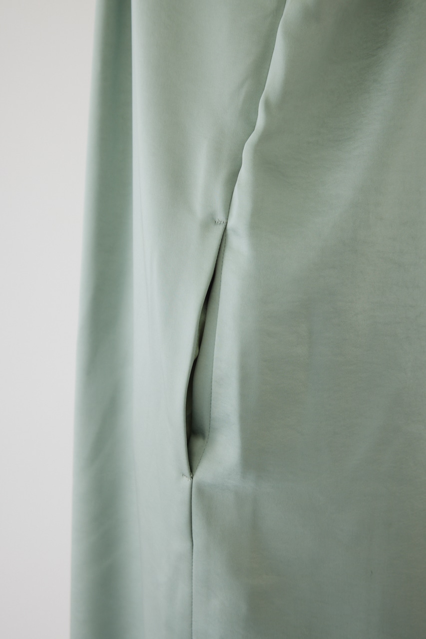 【LIMITED SALE】Satin slacks all in one GRN 36