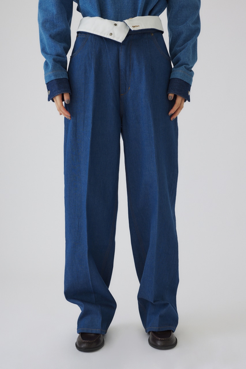 【LIMITED SALE】Corset denim PT BLU 38