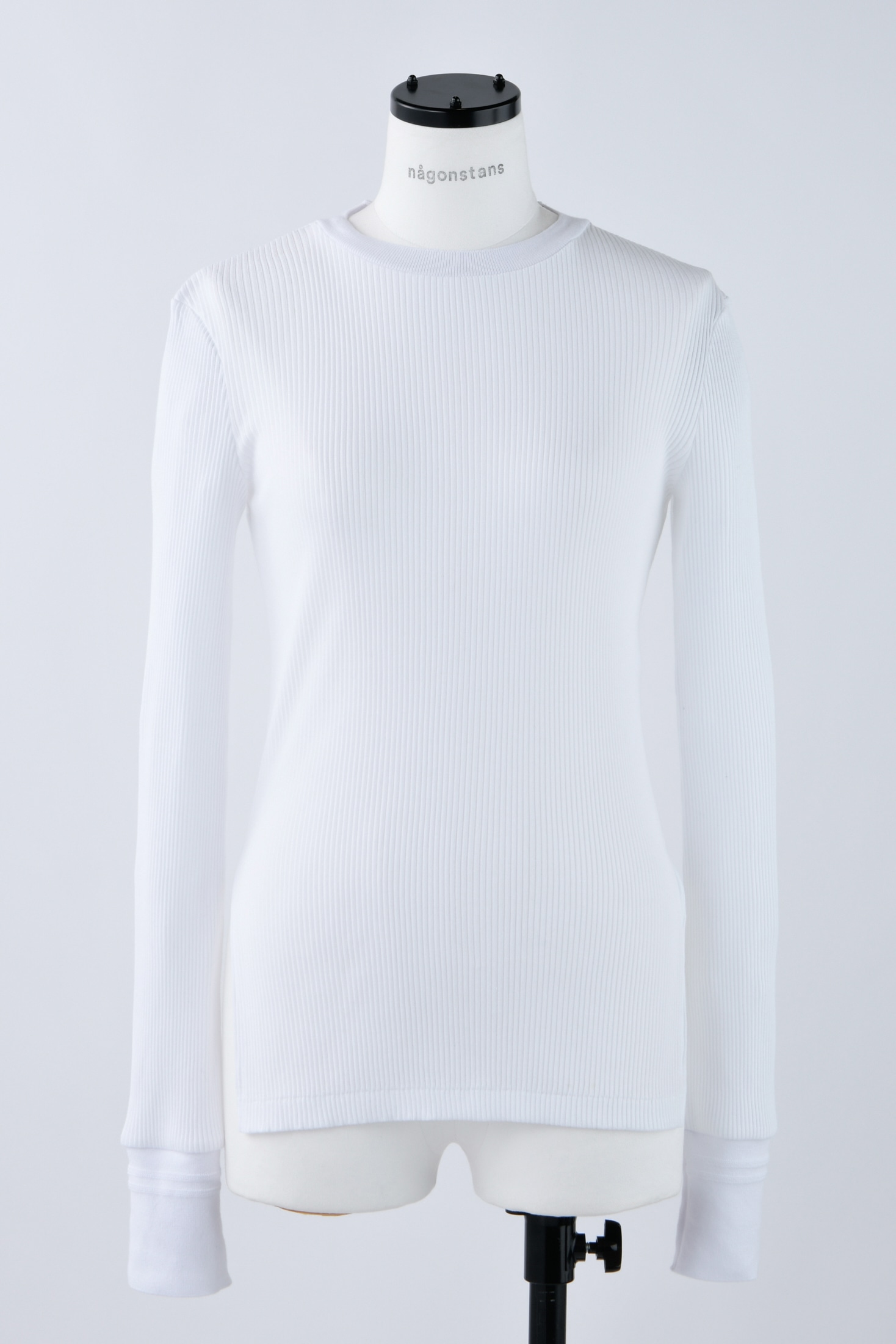 crew-neck long-sleeves｜M｜WHT｜cut and sewn｜någonstans official 