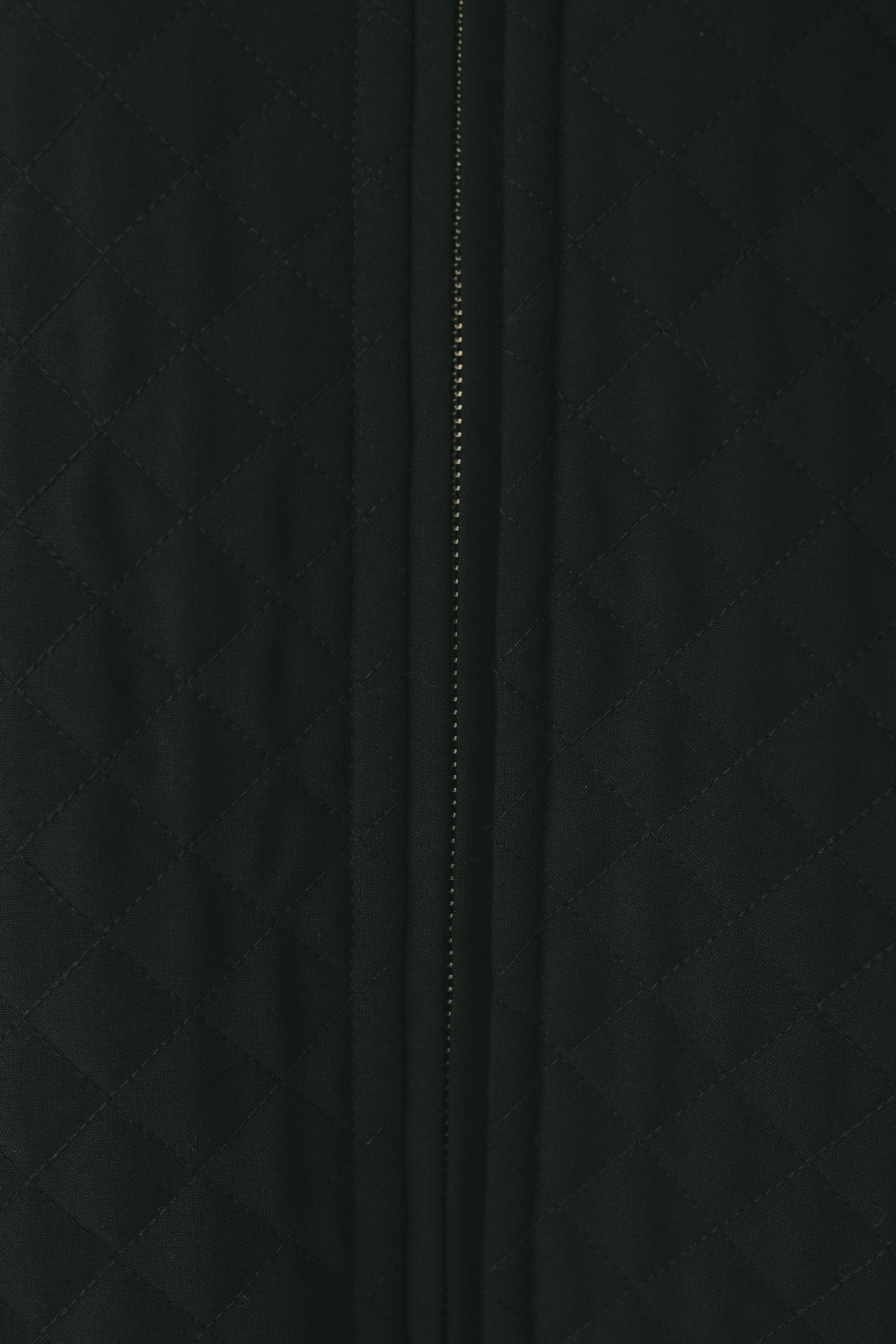 キルティングフードジャケット BLK FREE