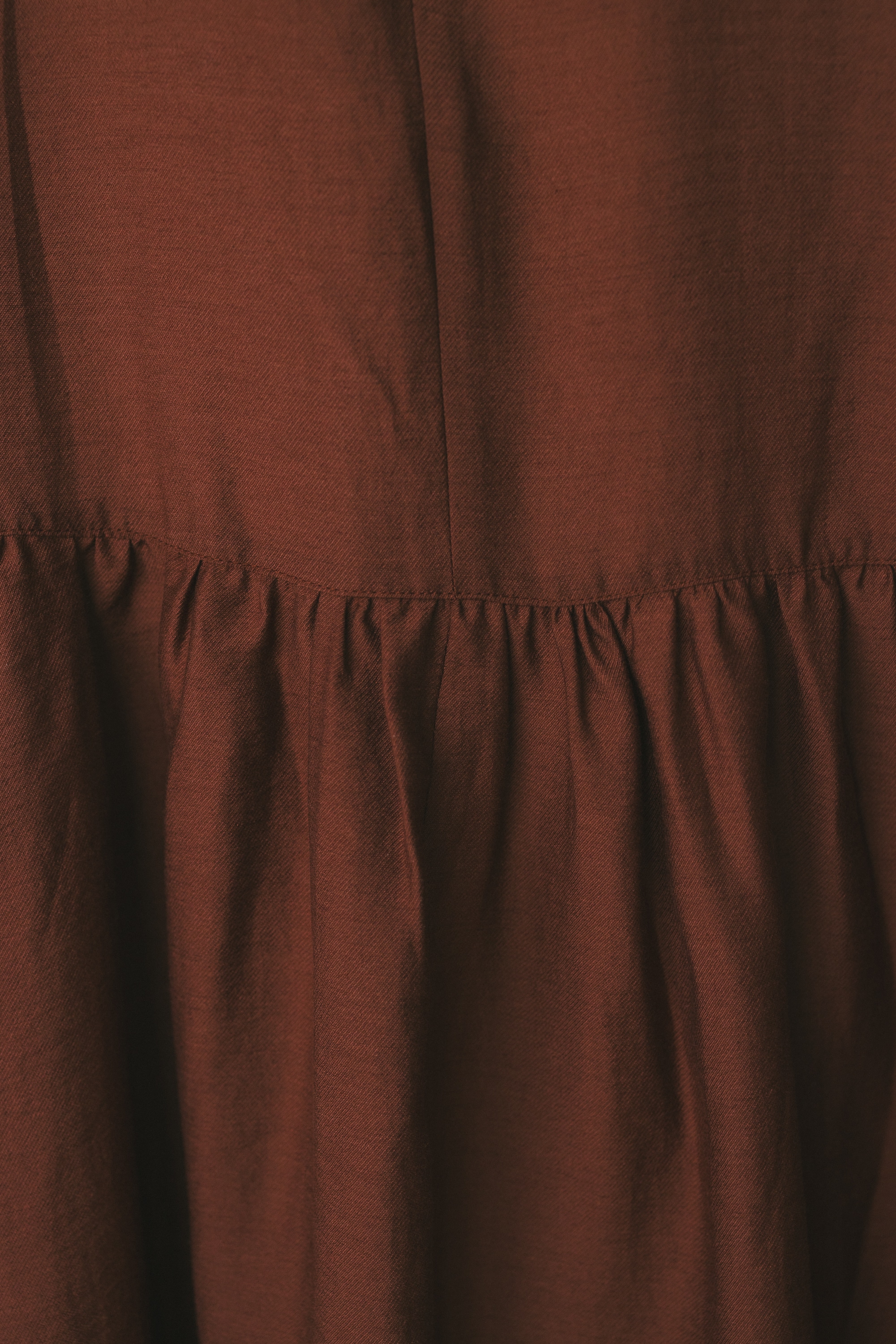 ティアードフレアワンピース BRD M