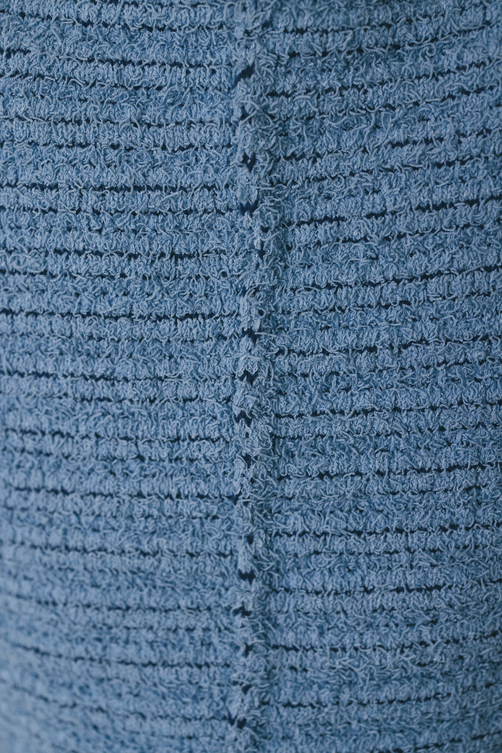 ツイードニットトップ SAX FREE