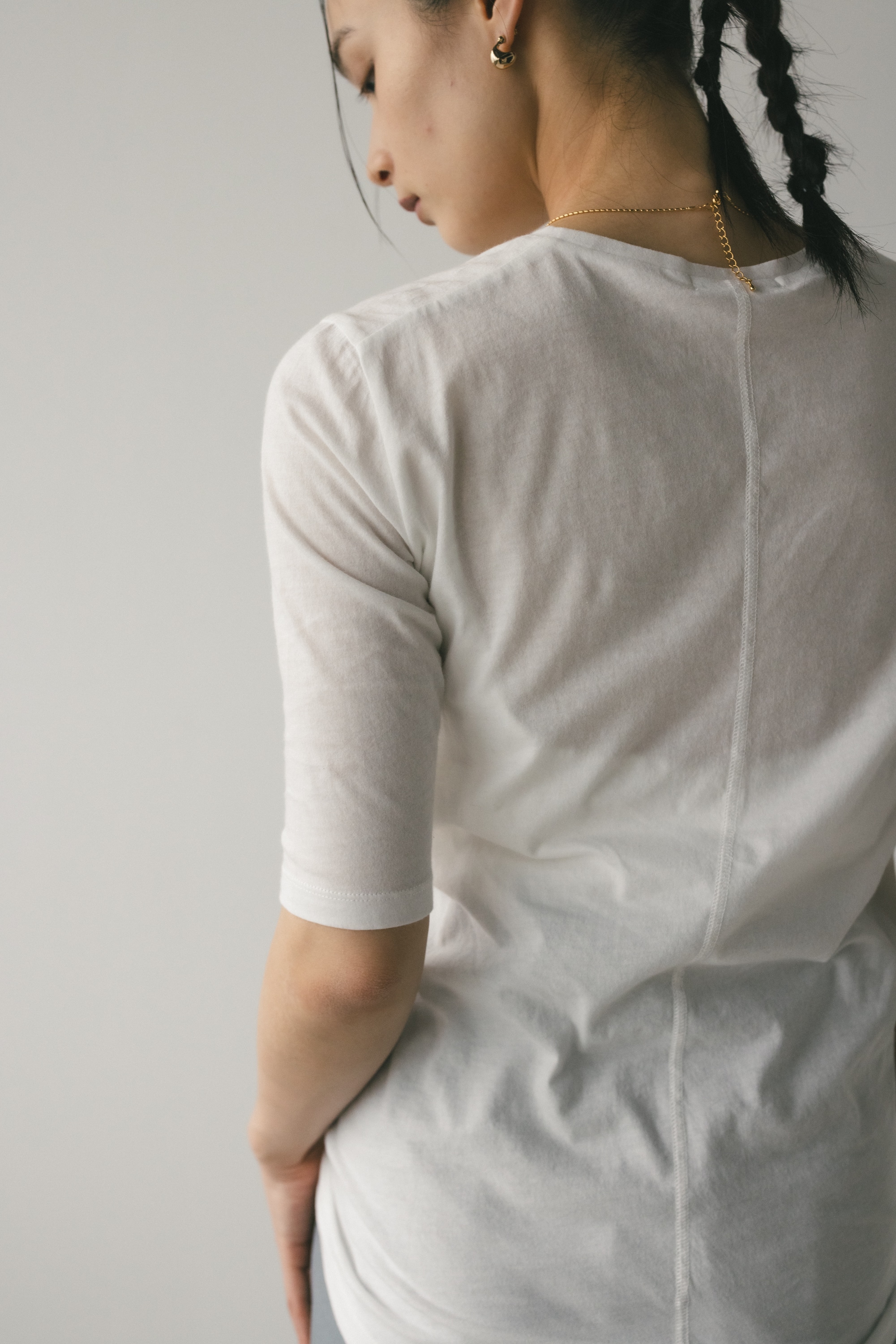 シアーバックシームT WHT FREE