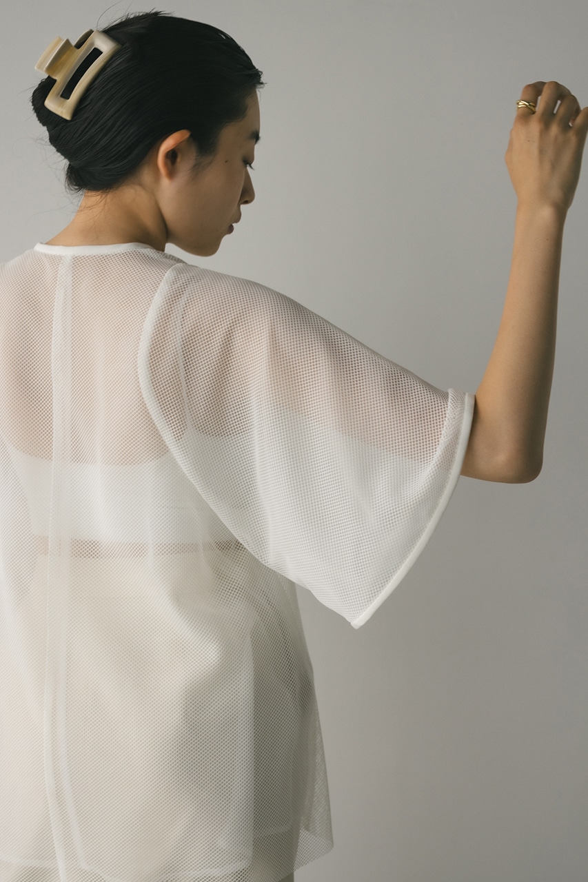パイピングメッシュトップ WHT FREE