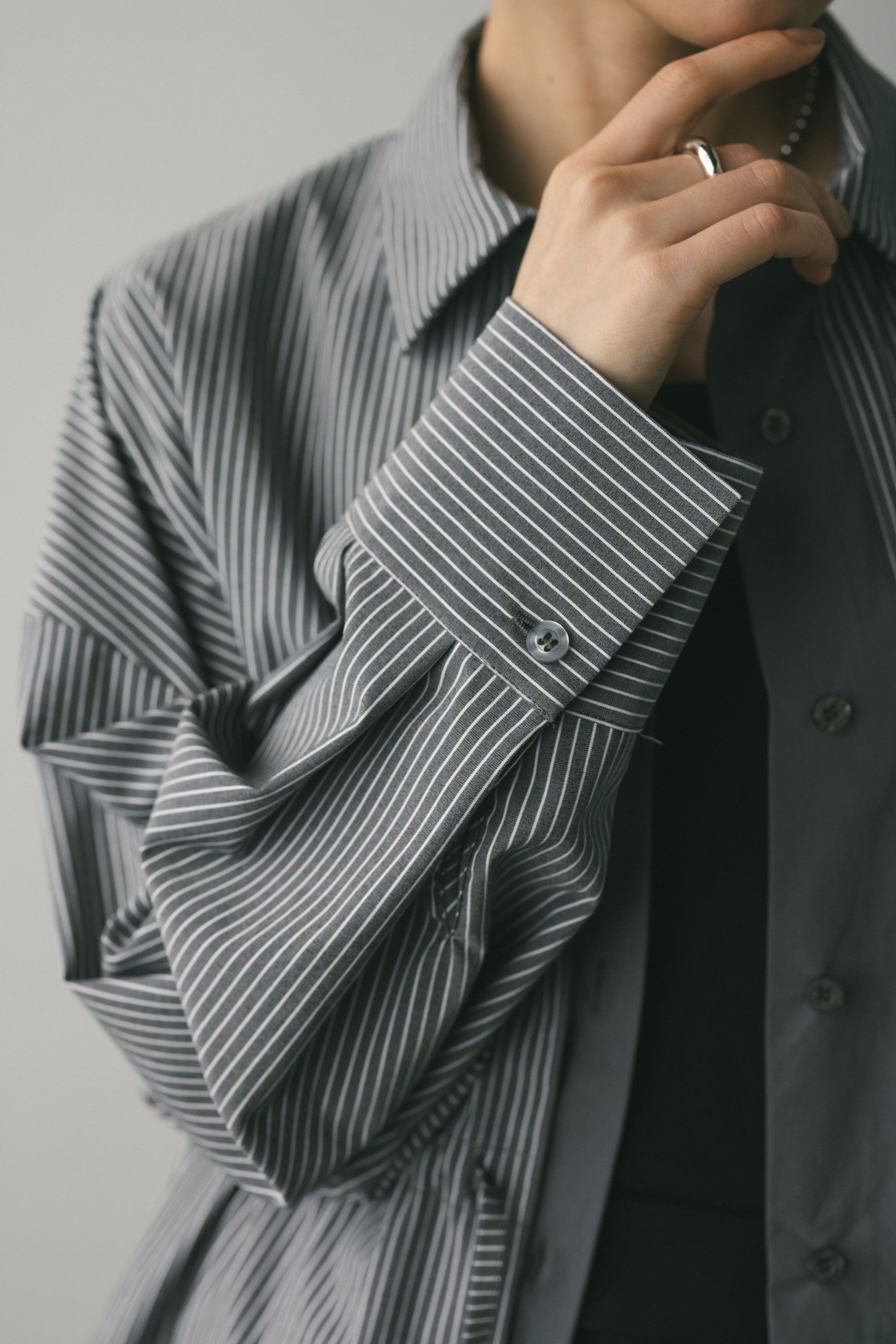 レイヤーコンビシャツ GRY FREE