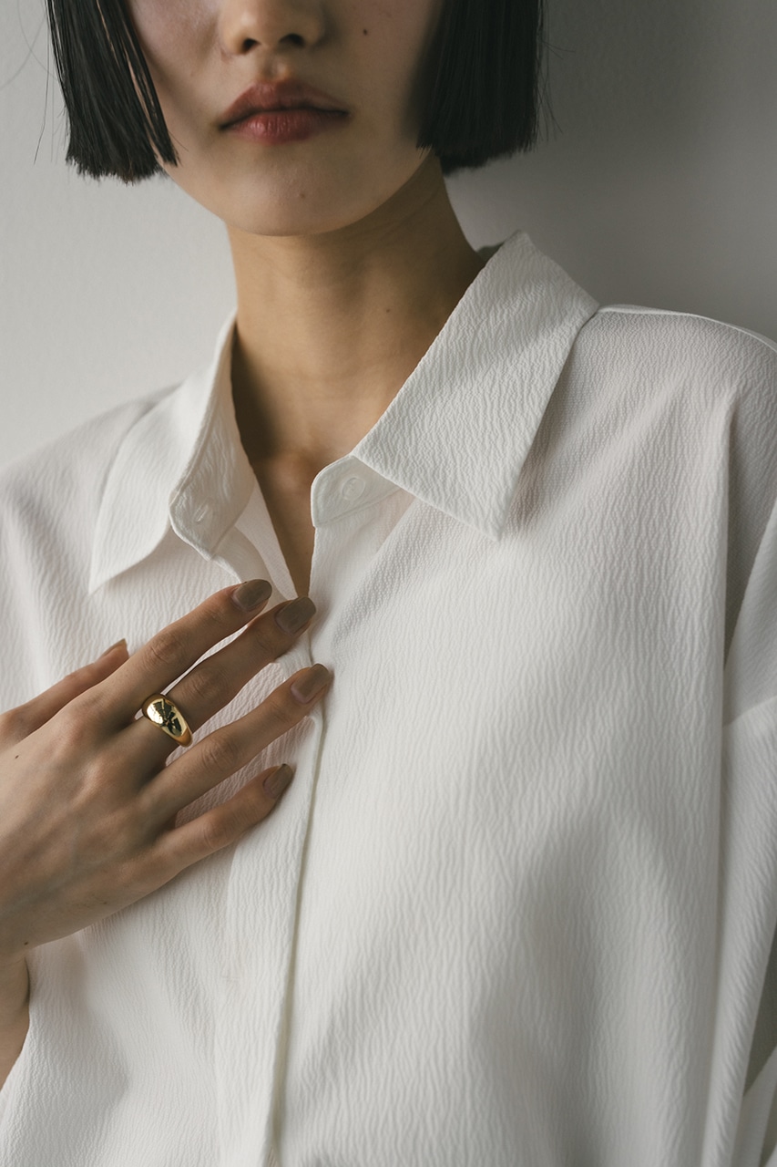 ニュアンスタックスリーブシャツ WHT FREE