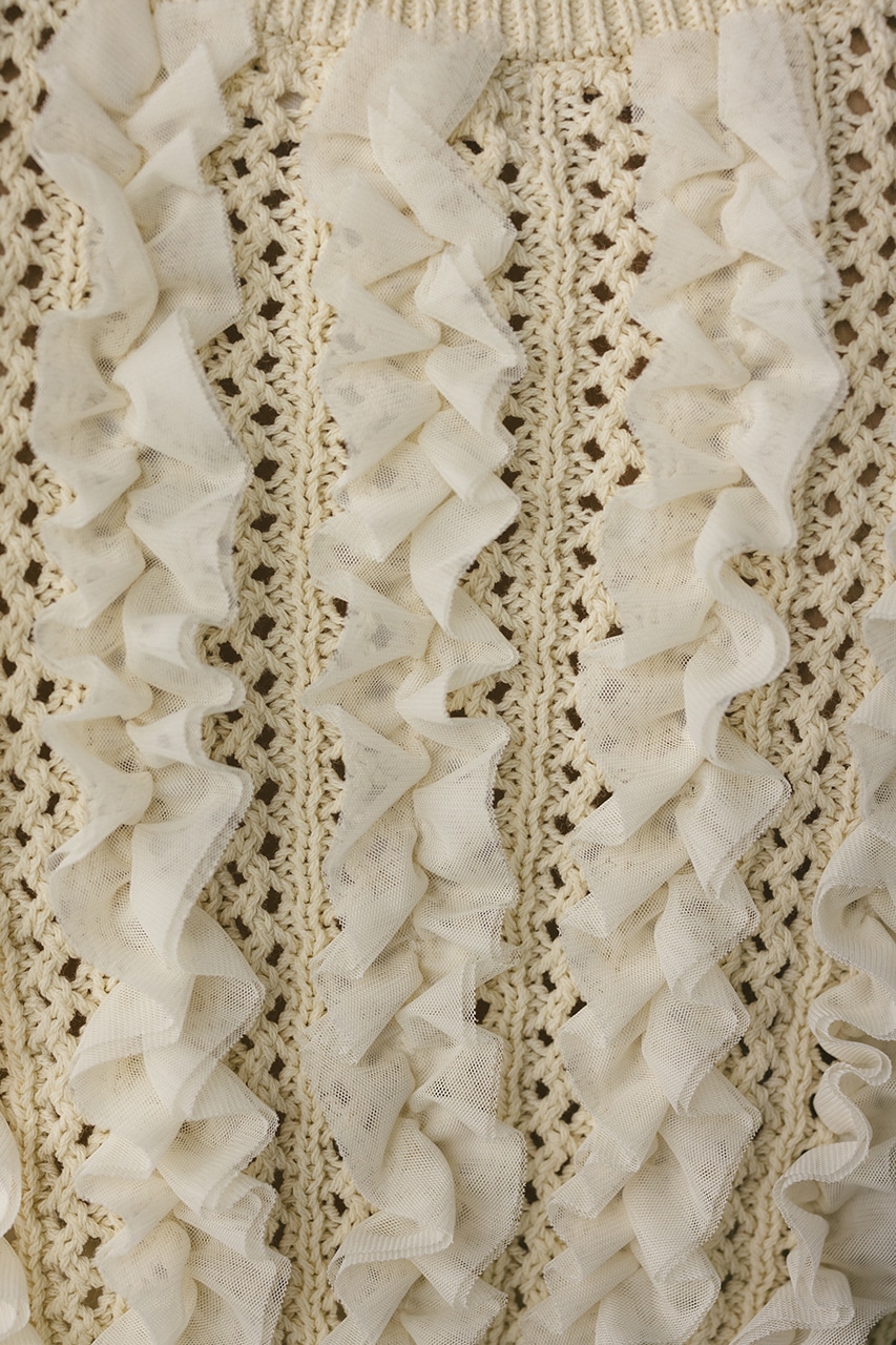 チュールフリルニット IVOY FREE